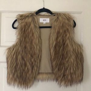 Jack for B.B. Dakota Cropped Fur Vest